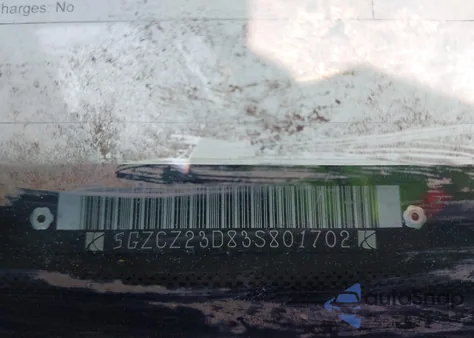 2003 Saturn Vue 4 Cyl z USA, uszkodzony, nr VIN 5GZCZ23D83S801702